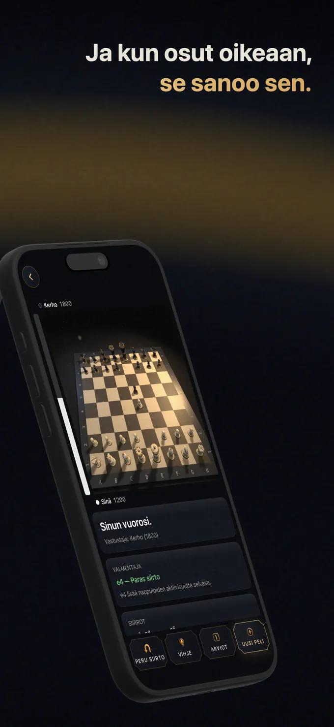 Ja kun osut oikeaan, se sanoo sen.
