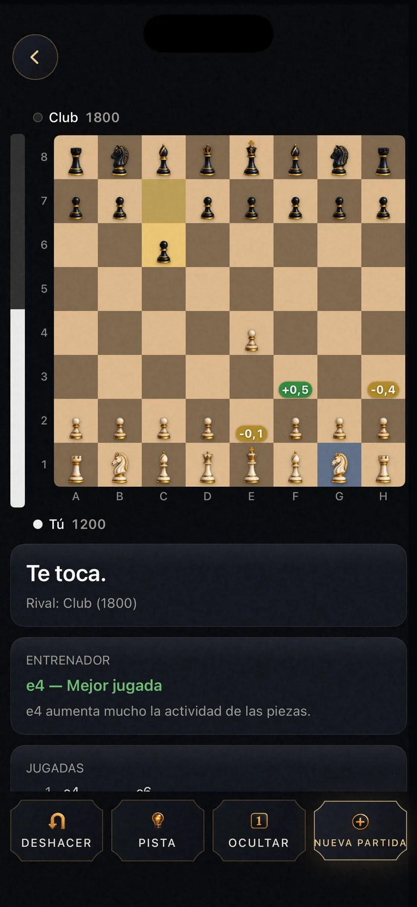 Lo que vale cada jugada. Antes de hacerla.