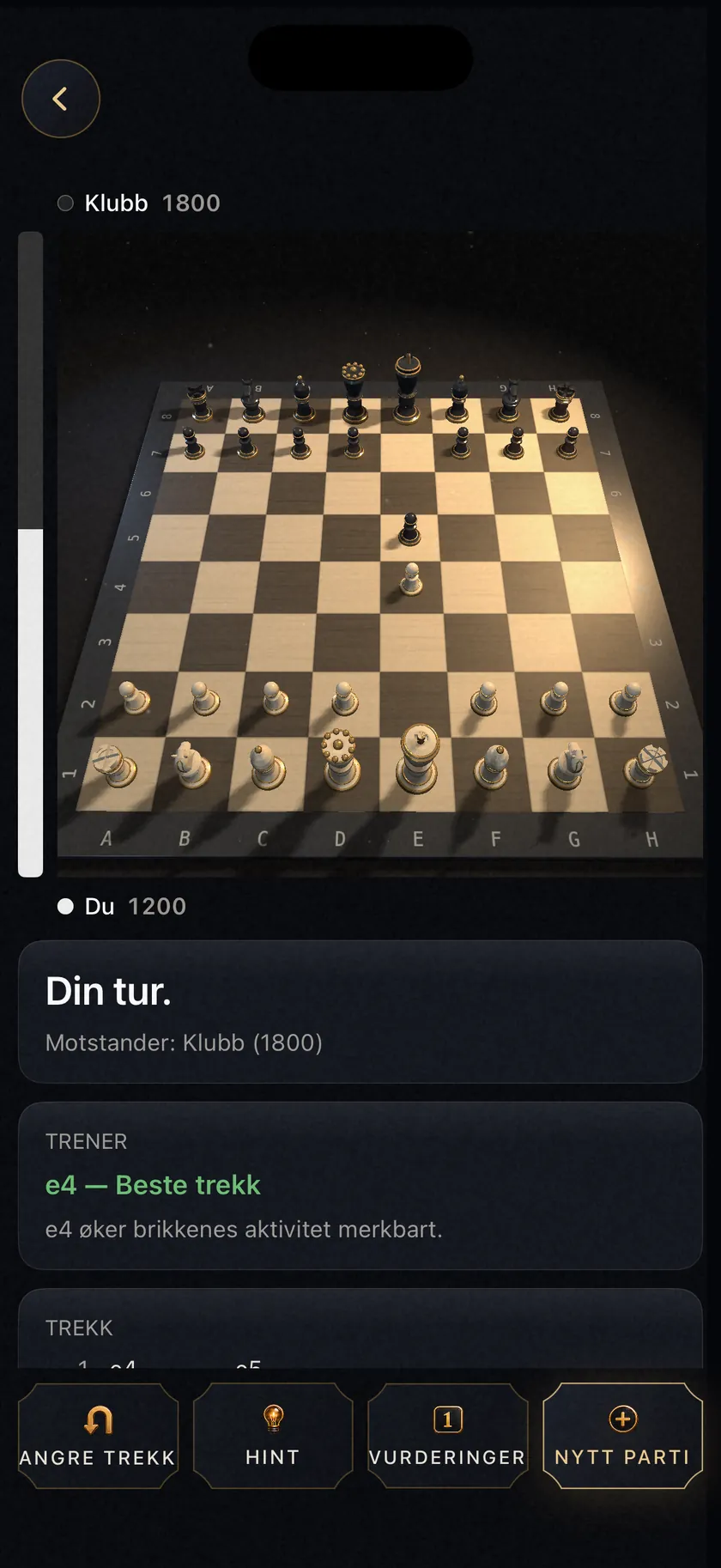 Og når du treffer, sier den det.